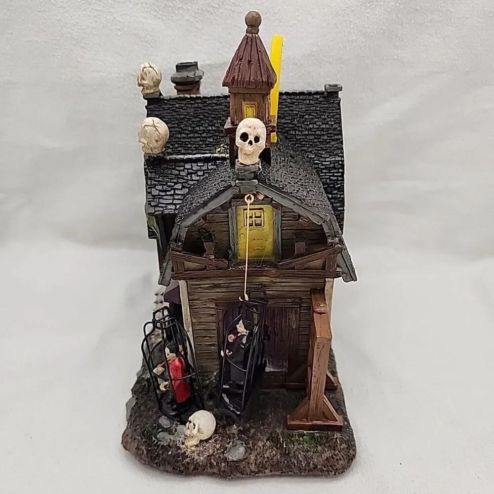 House Torture Barn Halloween Village Animated Music FG Square LED Illuminated
